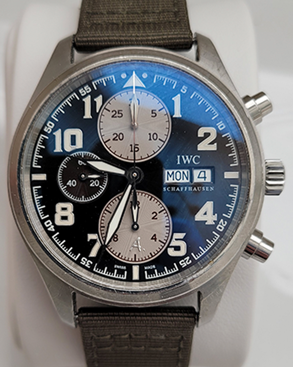 2006 IWC Pilot Chronograph "St Exupery" 42MM Textile Strap (IW371709)