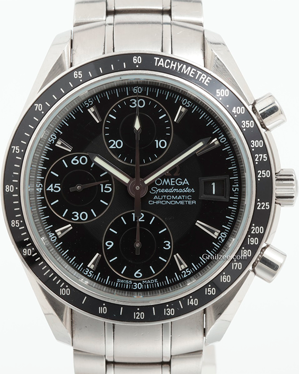 2009 Omega Speedmaster Day Date 40MM Black Dial Steel Brecelet (3210.50.00)