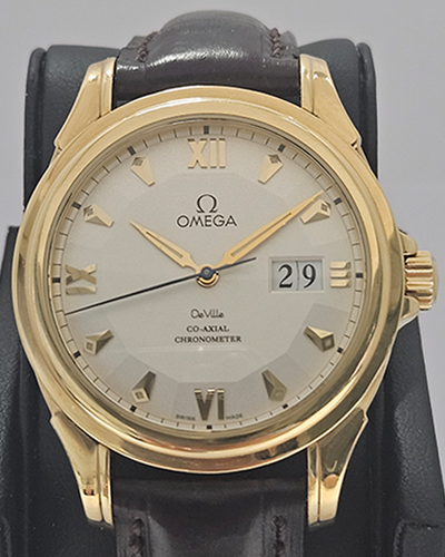 Omega De Ville Co-Axial Chronometer 38.7MM Silver Dial Leather Strap (4634.30.32)