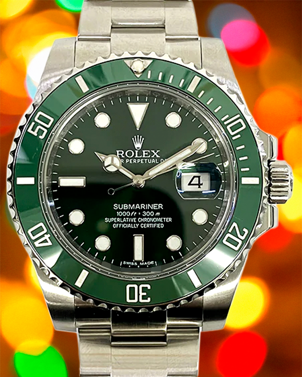 2014 Rolex Submariner Date "Hulk" 40MM Green Dial Oyster Bracelet (116610LV)