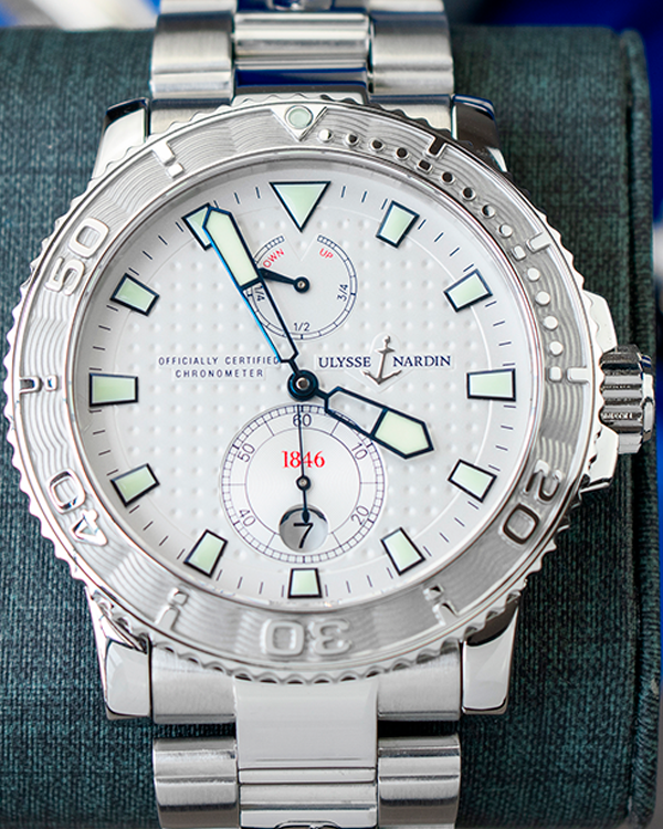 2003 Ulysse Nardin Maxi Marine Diver 42.7MM Steel White Dial (263-33-7)