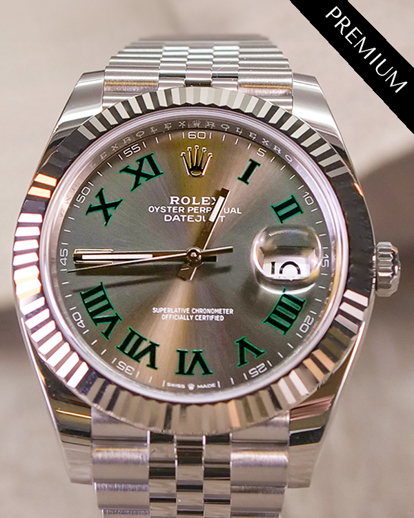 2024 Rolex Datejust "Wimbledon" 41MM Slate Dial Jubilee Bracelet (126334)