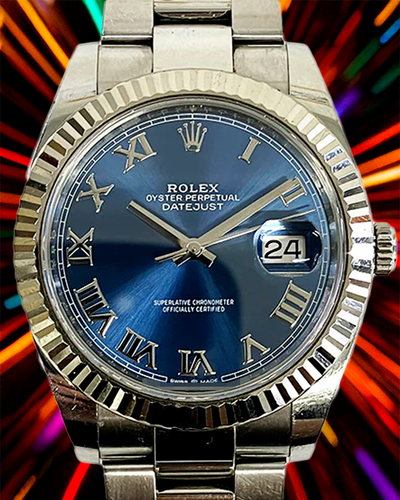 Rolex Datejust 41MM Blue Dial Oyster Bracelet (126334)