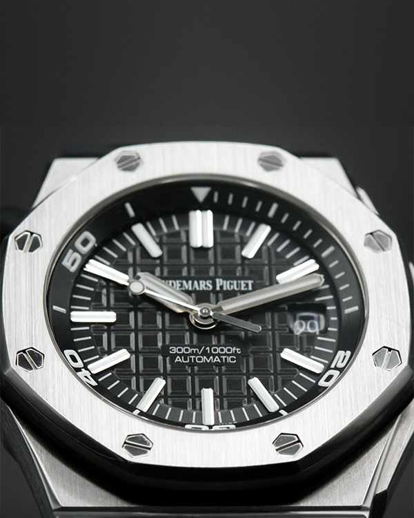 2015 Audemars Piguet Royal Oak Offshore Diver 42MM Black Dial Rubber S ...