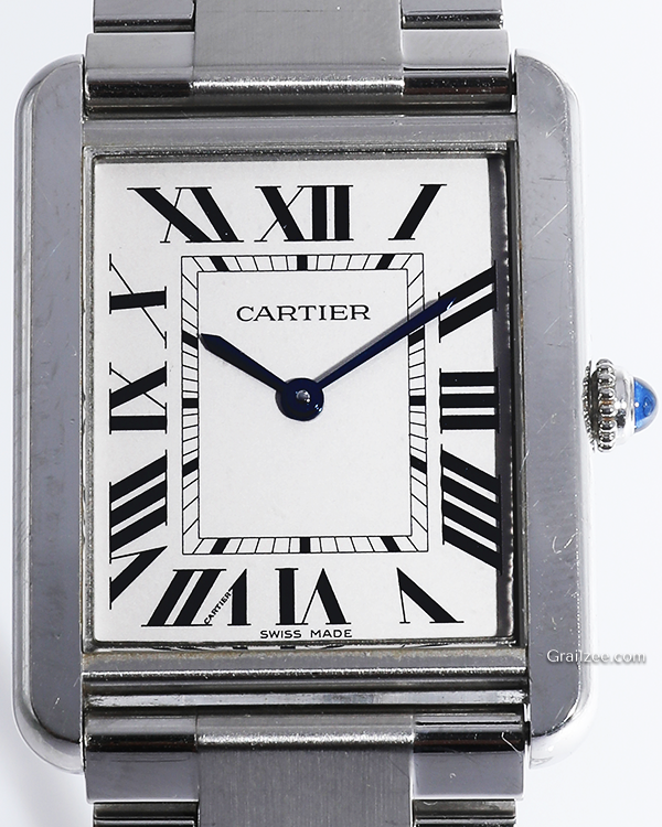 Cartier Tank Solo 34.8x27.4MM Silver Dial Steel Bracelet (W5200014)