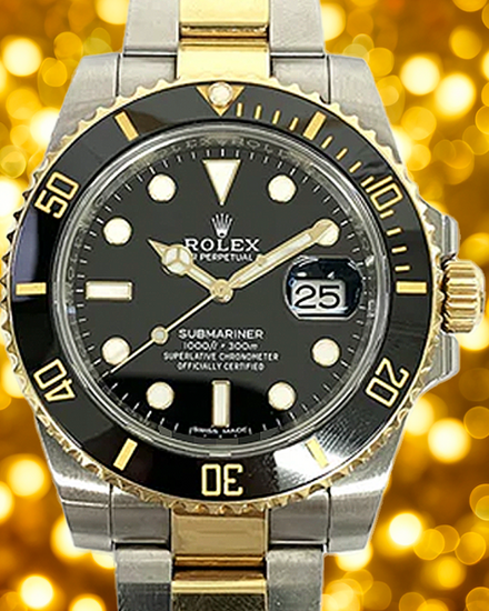2016 Rolex Submariner Date 40MM Black Dial Two-Tone Oyster Bracelet (116613LN)
