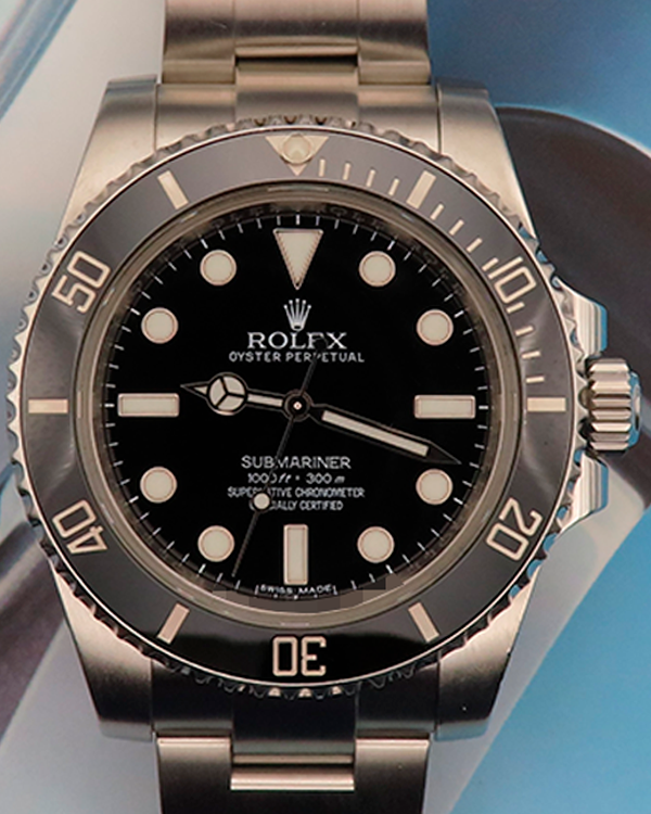 Rolex Submariner No Date 40MM Black Dial Steel Bracelet (114060)