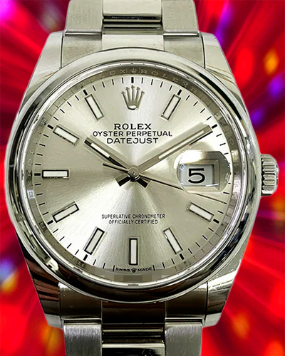 2020 Rolex Datejust 36MM Silver Dial Oyster Bracelet (126200)