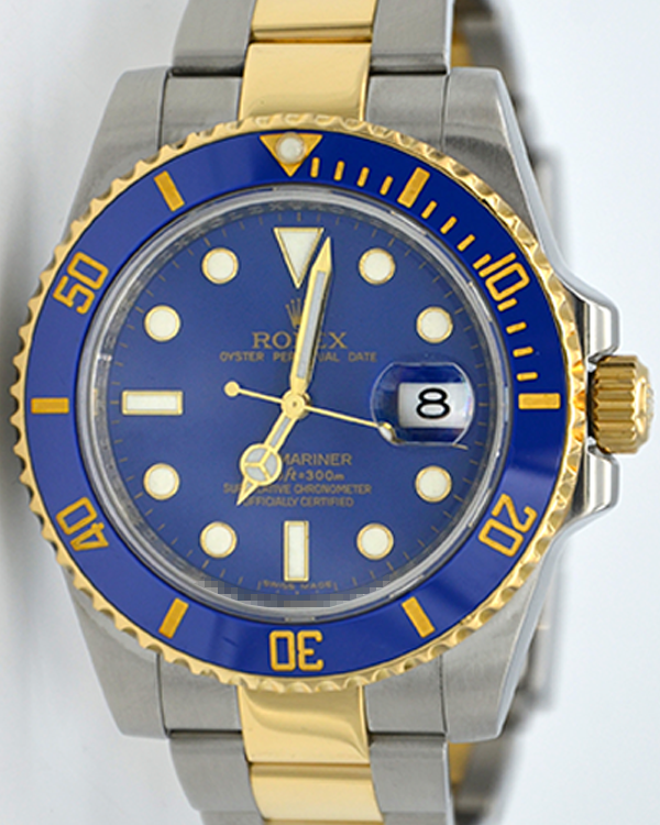 Rolex Submariner Date 40MM Two-Tone Blue Dial Oyster Bracelet (116613LB)