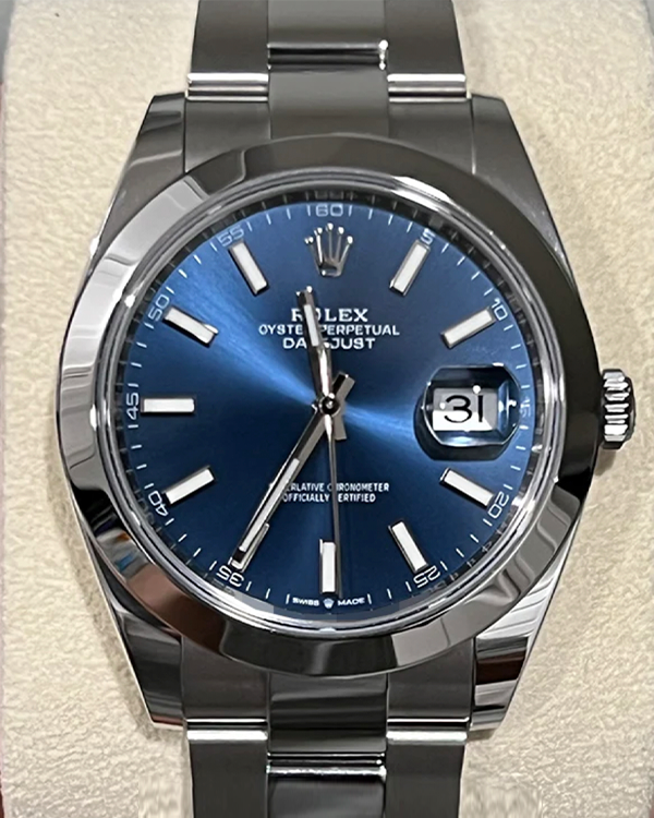 2023 Rolex Datejust 41 Oystersteel Blue Dial (126300)