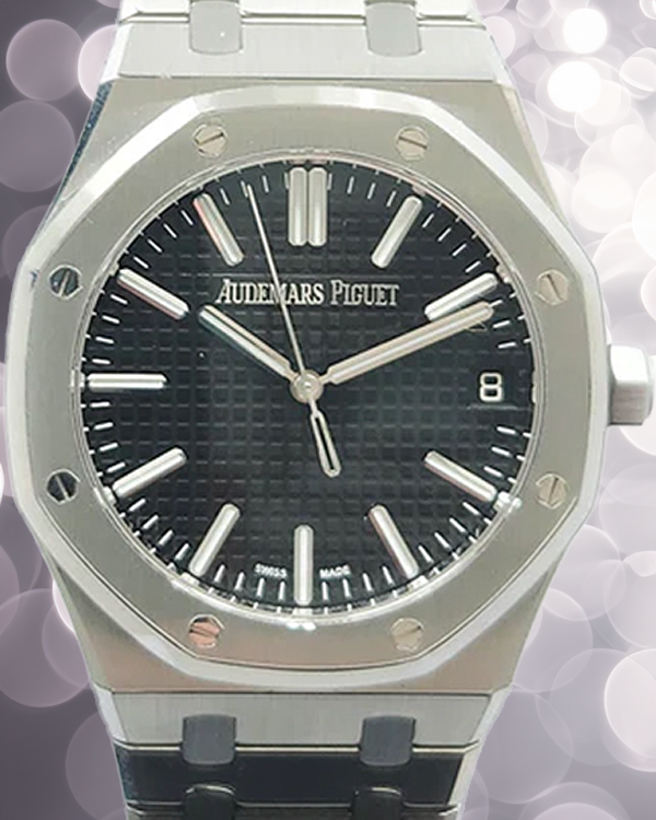 2022 Audemars Piguet Royal Oak Selfwinding "50th Anniversary" 41MM Black Dial Steel Bracelet (15510ST.OO.1320ST.02)