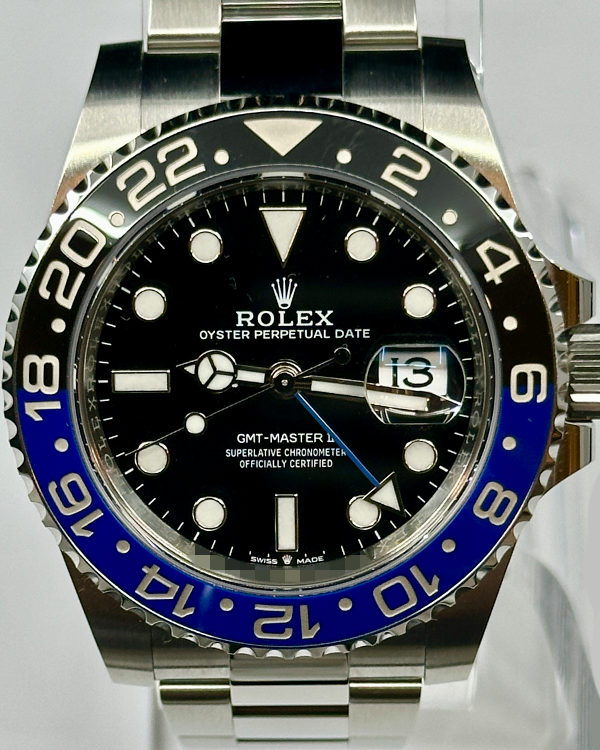 2023 Rolex GMT-Master II "Batman" 40MM Black Dial Oyster Bracelet (126710BLNR)