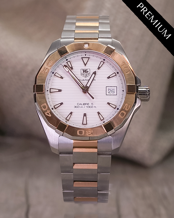 TAG Heuer Aquaracer 41MM Silver Dial Two-Tone Bracelet (WAY2150.BD0911)