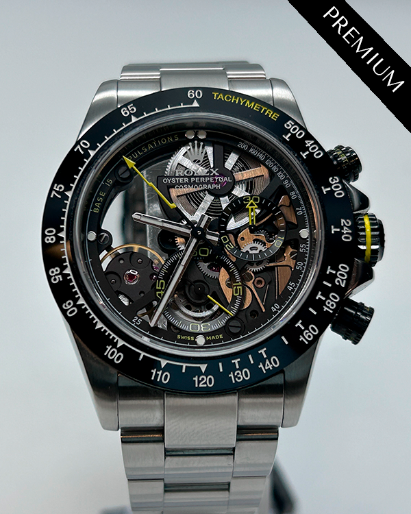 2022 Rolex Artisan de Geneve Daytona "Armstrong" 40MM Skeleton Dial Steel Bracelet (116520-130W2366)