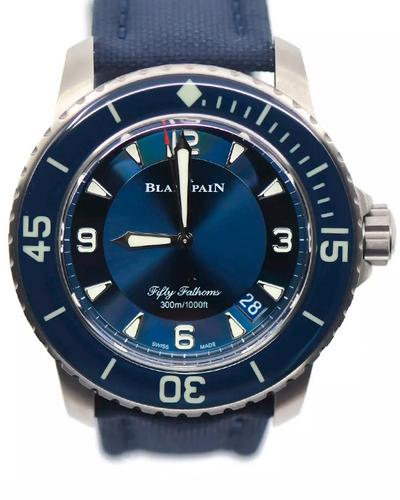 2024 Blancpain Fifty Fathoms 45MM Blue Dial Textile Strap (5015-12B40-052A)