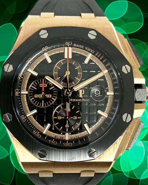 2020 Audemars Piguet Royal Oak Offshore Chronograph 44MM Black Dial Rubber Strap (26401RO.OO.A002CA.02)