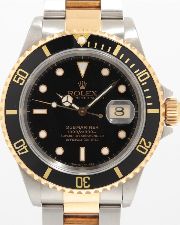 Rolex Submariner Date Two-Tone Black Dial (16613)