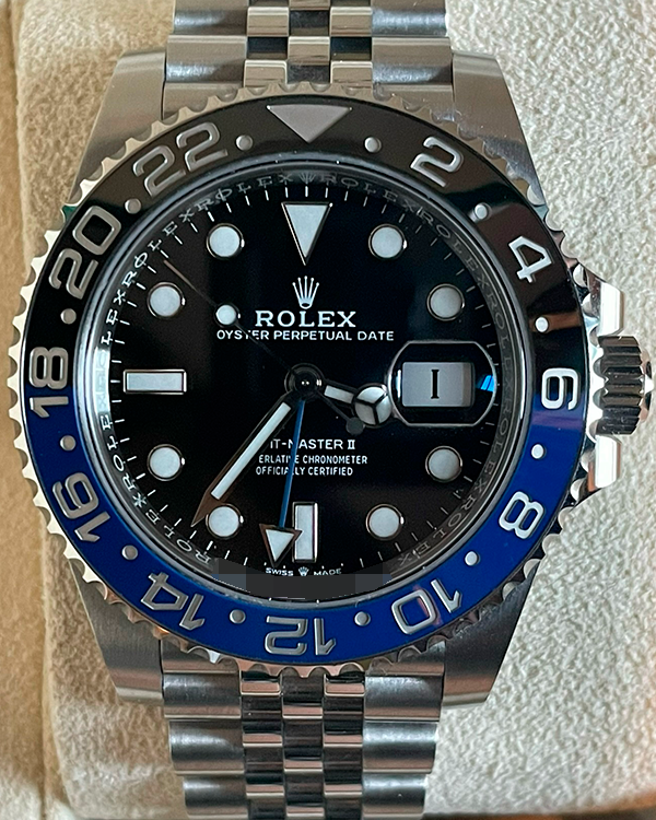 2023 Rolex GMT Master II "Batgirl" 40 MM Black Dial Jubilee Bracelet  (126710BLNR)