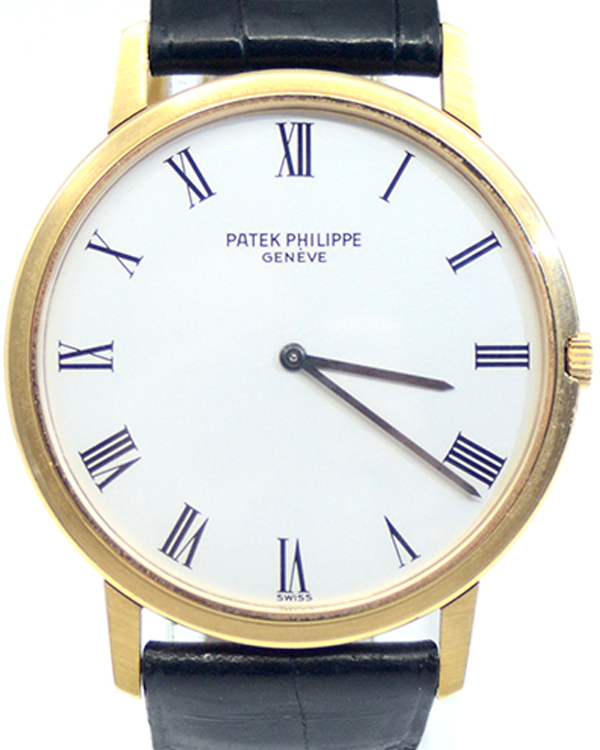 Patek Philippe Calatrava 35MM White Dial Leather Strap (3588)