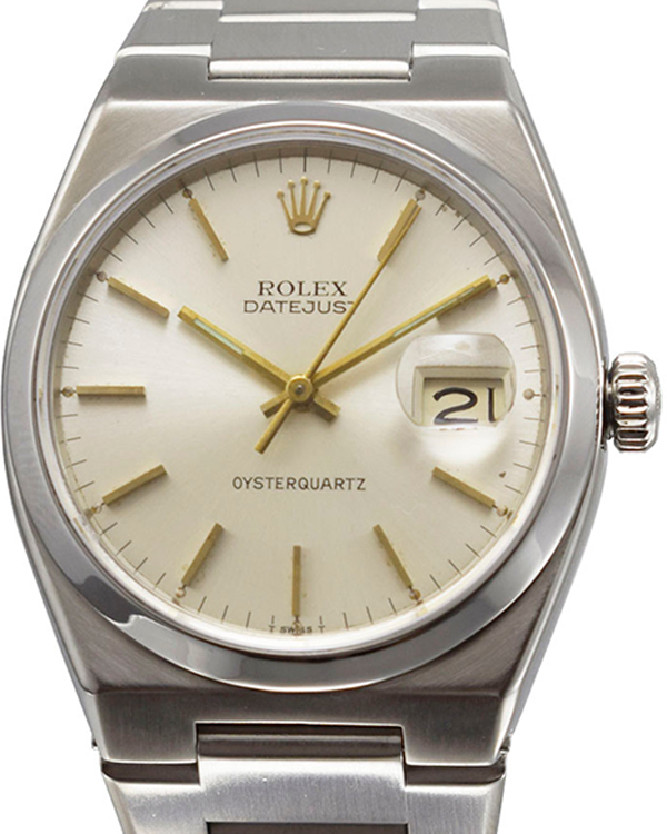 Rolex Datejust Oysterquartz Vintage 36MM Silver Dial Steel Bracelet (17000)