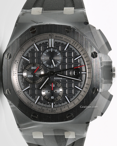 2016 Audemars Piguet Royal Oak Offshore Chronograph 44MM Grey Dial Rubber Strap (26405CE.OO.A002CA.01)