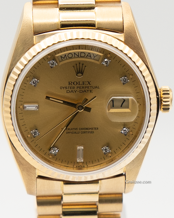 Rolex Day-Date 36MM Champagne Dial President Bracelet (18038)