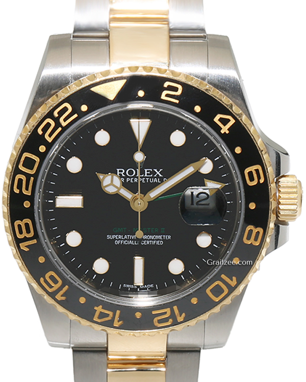 Rolex GMT-Master II 40MM Black Dial Two-Tone Oyster Bracelet (116713LN)