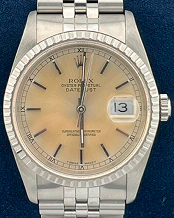 1989 Rolex Datejust 36MM Silver Dial Jubilee Bracelet (16220)