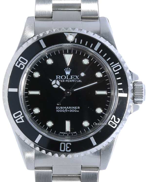 Rolex Submariner No-Date 40MM Black Dial Oyster Bracelet (14060)