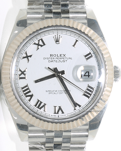 2021 Rolex Datejust 41MM White Dial Jubilee Bracelet (126334)