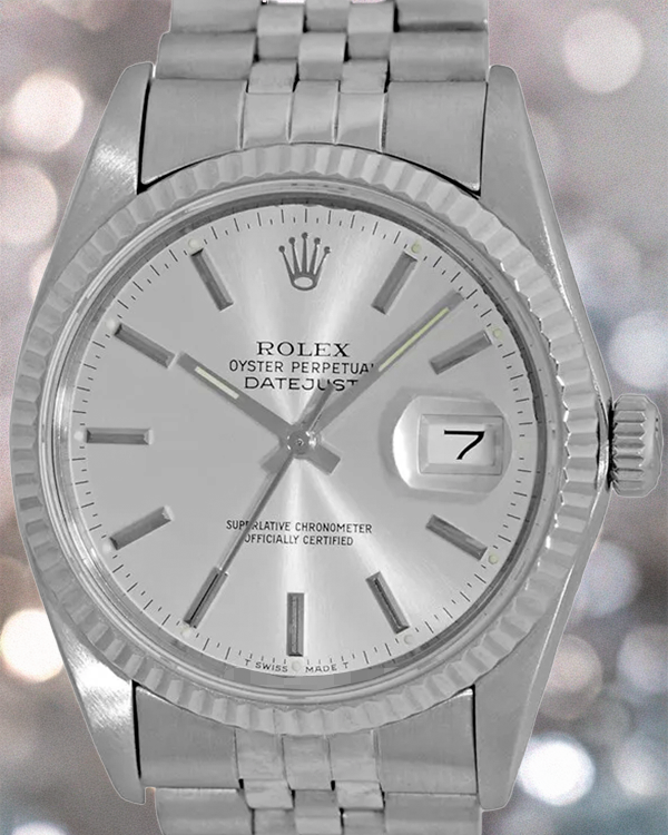 Rolex Datejust Vintage 36MM Silver Dial Jubilee Bracelet (16014)