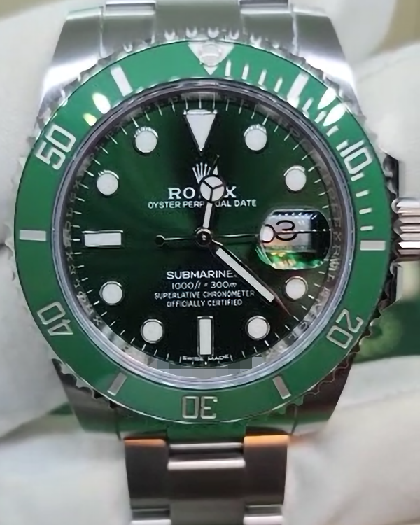 2017 Rolex Submariner Date 40 "Hulk" Green Dial (116610LV)