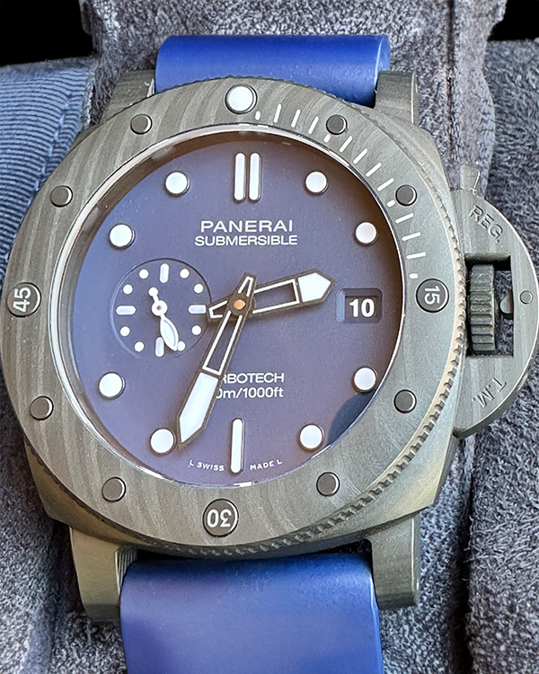 2022 Panerai Luminor Submersible QuarantaQuattro Limited Edition 329/2,000 Carbotech Blue Dial (PAM01232)