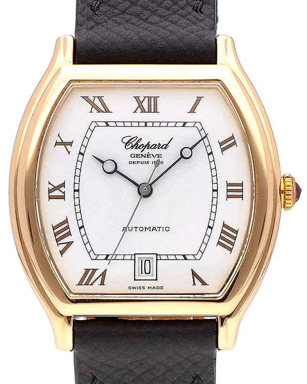 Chopard Classics Tonneau 33MM Silver Dial Leather Strap (16/2247)