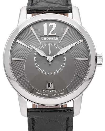 Chopard L.U.C Classic Twin Jose Carreras Limited Edition 39MM Grey Dial Leather Strap (161909-1002)