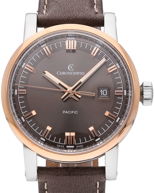 2024 Chronoswiss Pacific 43MM Brown Dial Leather Strap (CH-2882-1BR-BR)