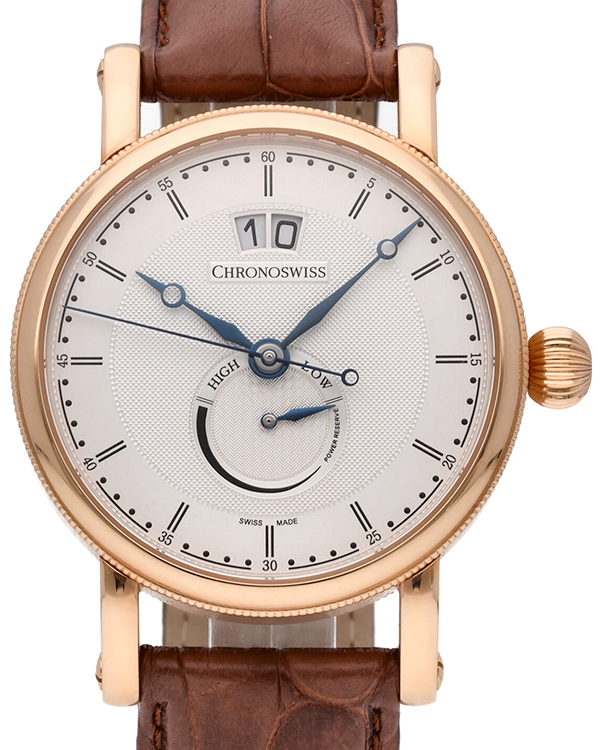 2024 Chronoswiss Sirius 40MM Silver Dial Leather Strap (CH-3521.1R)