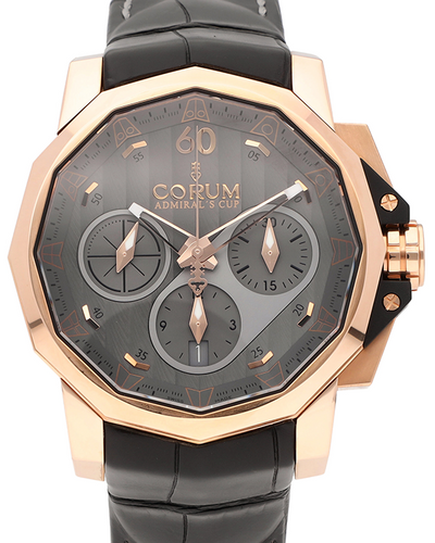 2024 Corum Admiral's Cup Legend 44MM Grey Dial Leather Strap (A753/01020)