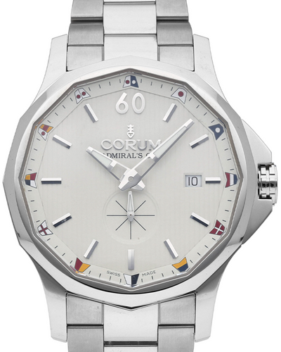 Corum Admiral's Cup Legend 42MM White Dial Steel Bracelet (395.101.20/V720.AA20)