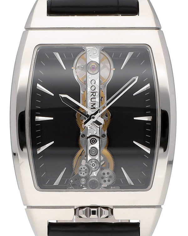 2024 Corum Golden Bridge 34.x51mm Black Dial Leather Strap (113.150.59/0001 FN01)