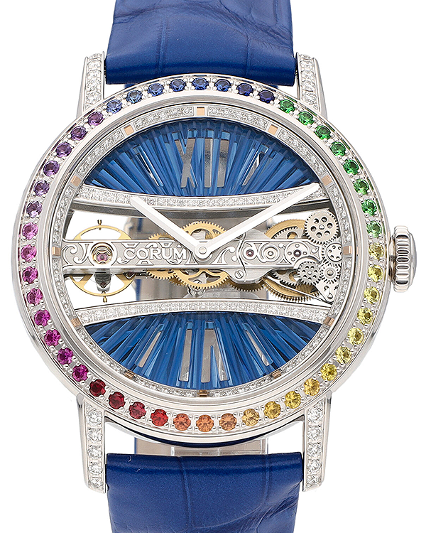 2024 Corum Golden Bridge 39MM Blue Dial Leather Strap (B113/03852)