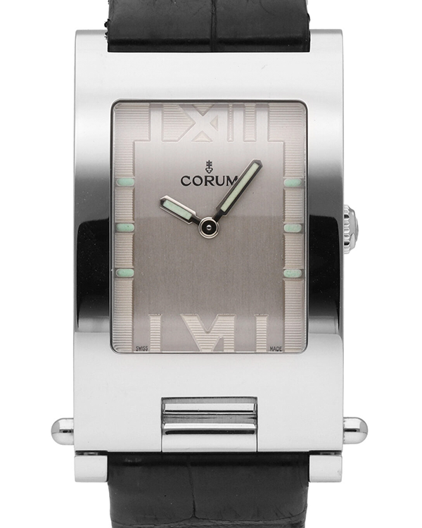 2024 Corum Tabogan 24x35.5MM Quartz Silver Dial Leather Strap (056.151.20/V390 BA17)