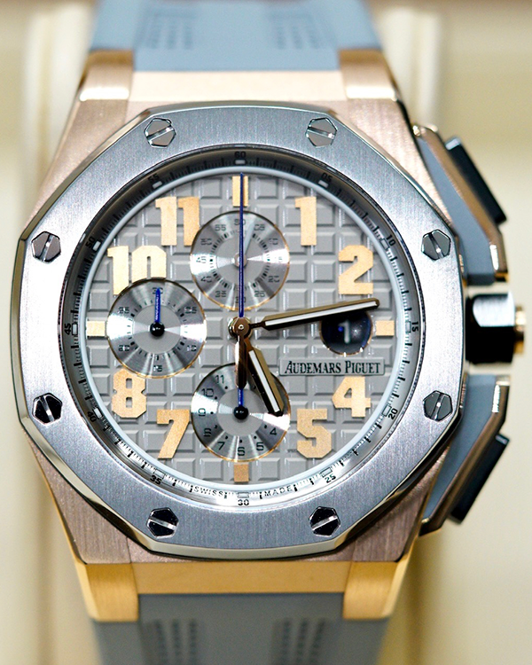 2017 Audemars Piguet Royal Oak Offshore "Lebron James" Limited Edition 44MM Grey Dial Rubber Strap (26210OI.OO.A109CR.01)