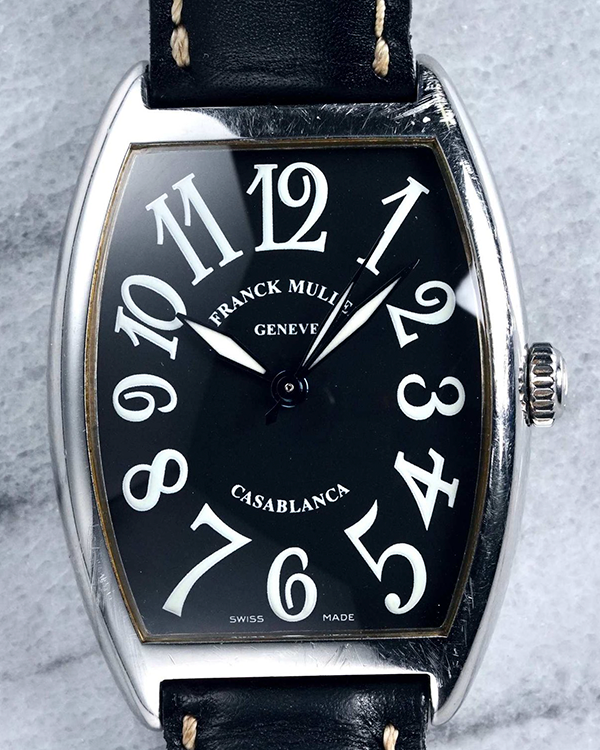 Franck Muller Casablanca Sunset 31MM Black Dial Leather Strap (2852)