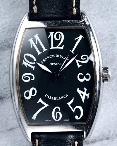 Franck Muller Casablanca 31MM Black Dial Leather Strap (2852)