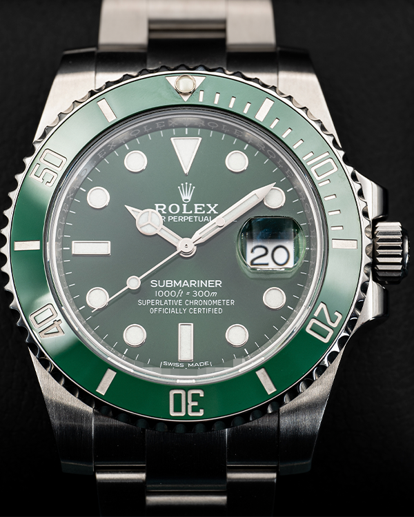 2018 Rolex Submariner Date "Hulk" 40MM Green Dial Oyster Bracelet (116610LV)