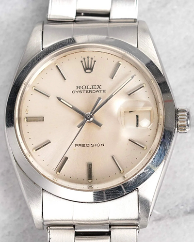 Rolex Oyster Precision 34MM Silver Dial Oyster Bracelet (6694)