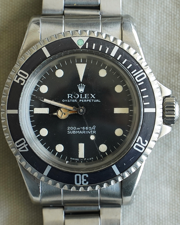 1966 (1.2 Mil Serial) Rolex Submariner No-Date "Meters First" 40MM Black Dial Oyster Bracelet (5513)