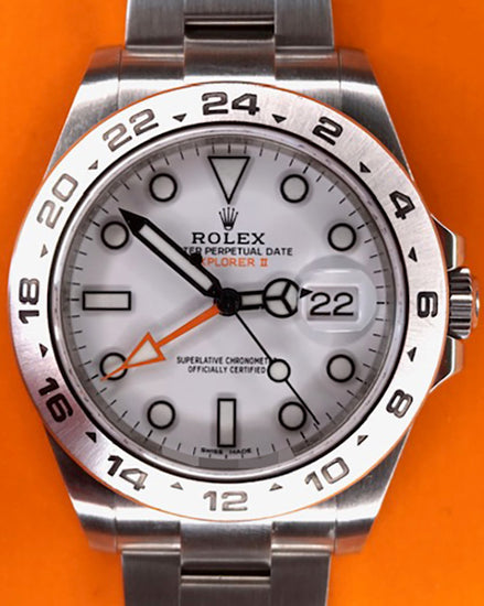 2021 Rolex Explorer II "Polar" 42MM White Dial Oyster Bracelet (216570)