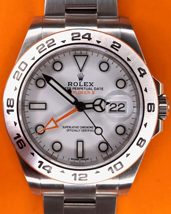 2021 Rolex Explorer II "Polar" 42MM White Dial Oyster Bracelet (216570)